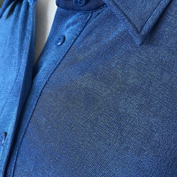 💙👗 Slinky Button-up Shirt Maxi Dress Sz XL👗💙 - Picture 7 of 10